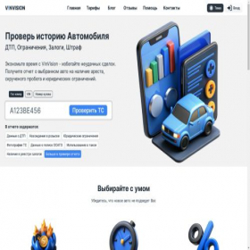 Скриншот главной страницы сайта vinvision.ru