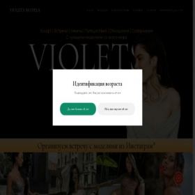 Скриншот главной страницы сайта violetsmodels.com