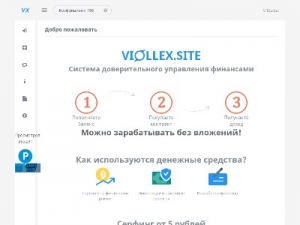 Скриншот главной страницы сайта viollex.site