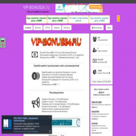 Скриншот главной страницы сайта vip-bonus24.ru