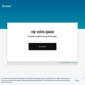 Скриншот главной страницы сайта vip-coins.space