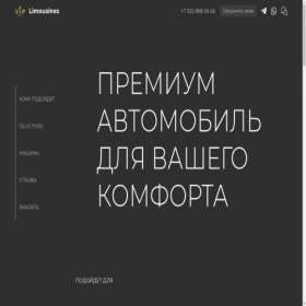 Скриншот главной страницы сайта vip-limo.ru