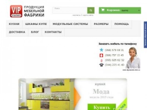 Скриншот главной страницы сайта vip-masters.kiev.ua