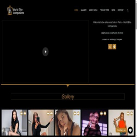 Скриншот главной страницы сайта vip-parisescort.com