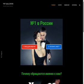 Скриншот главной страницы сайта vipmalchiki.com