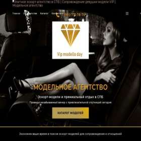Скриншот главной страницы сайта vipmodellsday.ru