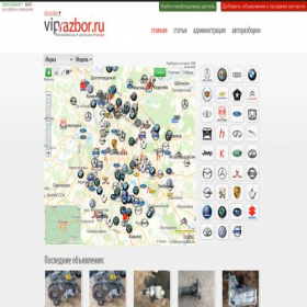 Скриншот главной страницы сайта viprazbor.ru