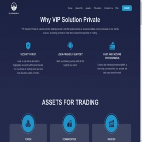 Скриншот главной страницы сайта vipsolutionprivateltd.com