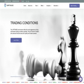 Скриншот главной страницы сайта viptrade.eu