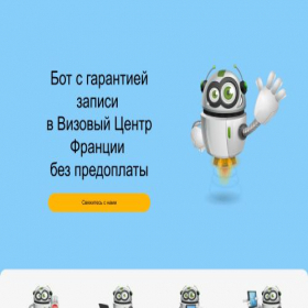 Скриншот главной страницы сайта visabot.pro