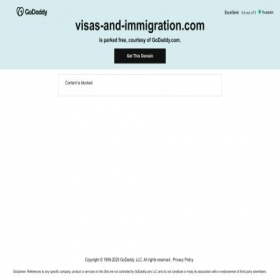 Скриншот главной страницы сайта visas-and-immigration.com