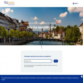 Скриншот главной страницы сайта visas-ch.tlscontact.com