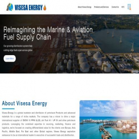 Скриншот главной страницы сайта visesaenergy.com