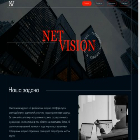 Скриншот главной страницы сайта vision-net.ru