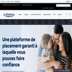 Скриншот главной страницы сайта visioncaplimited.net