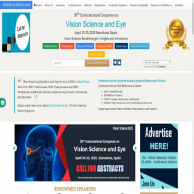 Скриншот главной страницы сайта visionscience.ophthalmologyconferences.com