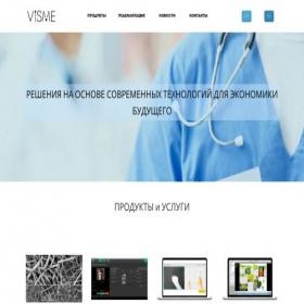 Скриншот главной страницы сайта visme.ru