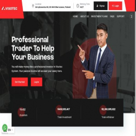 Скриншот главной страницы сайта visotec.net