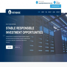 Скриншот главной страницы сайта vistabaseservices.com