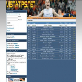 Скриншот главной страницы сайта vistatips.net