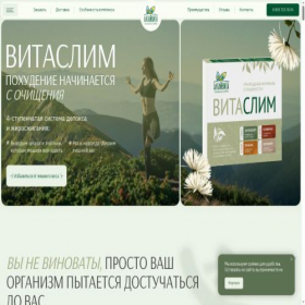 Скриншот главной страницы сайта vita-slim.ru