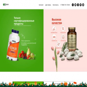 Скриншот главной страницы сайта vitaminy37.ru