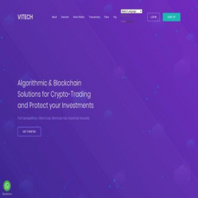 Скриншот главной страницы сайта vitech-global.com