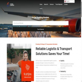 Скриншот главной страницы сайта vitetropcargo.com