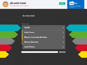 Скриншот главной страницы сайта vk-coin.host