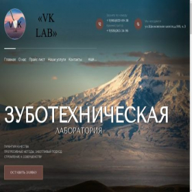 Скриншот главной страницы сайта vk-lab14.ru