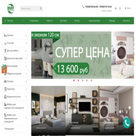 Скриншот главной страницы сайта vkdp-mebel.ru