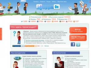 Скриншот главной страницы сайта vkforumok4.info