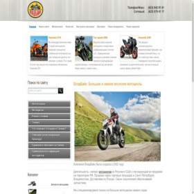 Скриншот главной страницы сайта vladbike.ru