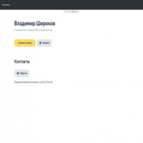Скриншот главной страницы сайта vladimir-shirokov.clients.site