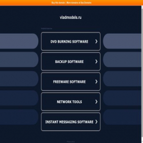 Скриншот главной страницы сайта vladmodels.ru