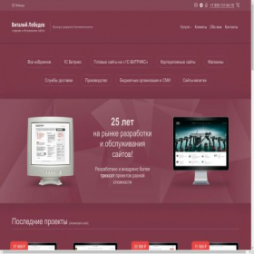 Скриншот главной страницы сайта vlweb.ru