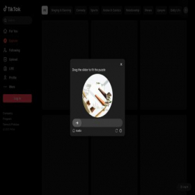 Скриншот главной страницы сайта vm.tiktok.com