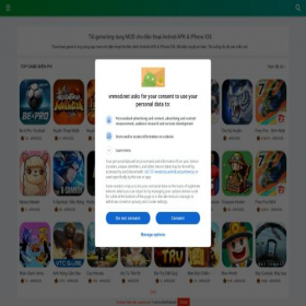 Скриншот главной страницы сайта vnmod.net