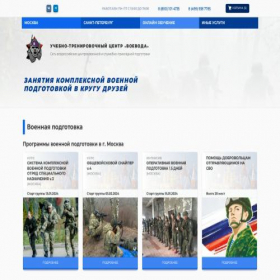 Скриншот главной страницы сайта voevoda.center