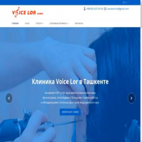 Скриншот главной страницы сайта voicelor.uz