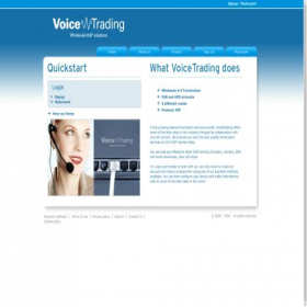 Скриншот главной страницы сайта voicetrading.com