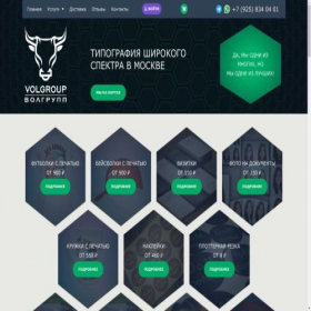 Скриншот главной страницы сайта vol-print.ru