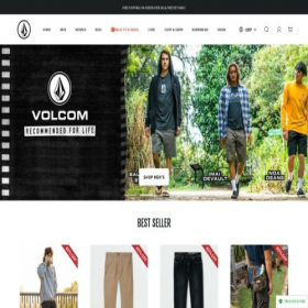 Скриншот главной страницы сайта volcomonsale.shop
