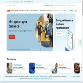 Скриншот главной страницы сайта volgograd.b2b.domru.ru