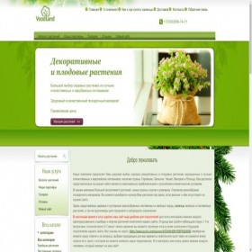 Скриншот главной страницы сайта voodland.club