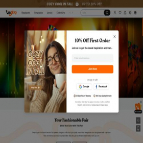 Скриншот главной страницы сайта vooglam.com