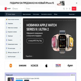 Скриншот главной страницы сайта voronezh.shop.mts.ru