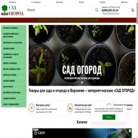 Скриншот главной страницы сайта voronezh.v-ogorod-sad.ru