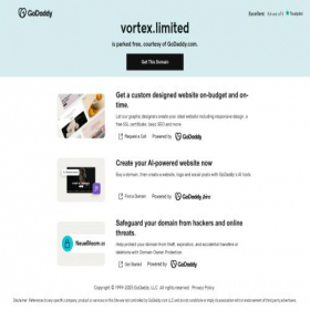 Скриншот главной страницы сайта vortex.limited