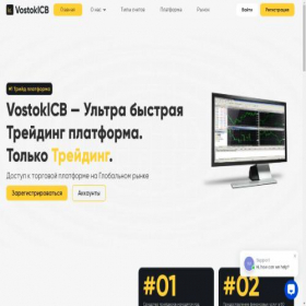 Скриншот главной страницы сайта vostokicb.com